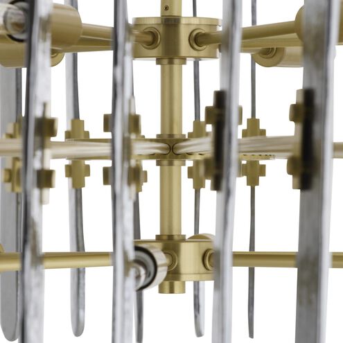 Klaus 12 Light 38 inch Antique Brass Chandelier Ceiling Light, Large