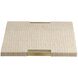 Kellen Taupe and Antique Brass Tray