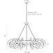 Trina 10 Light 32 inch Clear Seedy Chandelier Ceiling Light