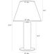 Vanhorne 23.5 inch 100.00 watt Opal Table Lamp Portable Light