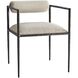 Barbana 27 inch Pewter Chair
