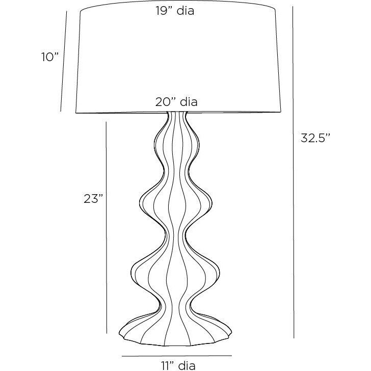 Chelle 150.00 watt Ice Reactive Table Lamp Portable Light
