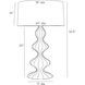 Chelle 150.00 watt Ice Reactive Table Lamp Portable Light