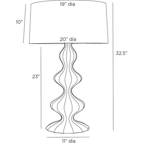 Chelle 150.00 watt Ice Reactive Table Lamp Portable Light
