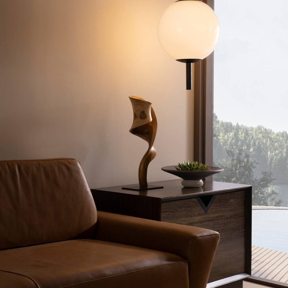 Taza Graphite Centerpiece and Vase Set, Set of 2