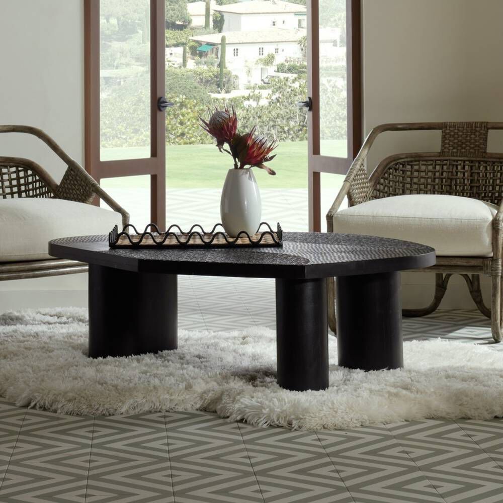 Tribal 55 X 16.5 inch Ebony Coffee Table