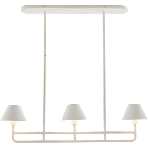 Remy 3 Light 37 inch White Gesso Chandelier Ceiling Light