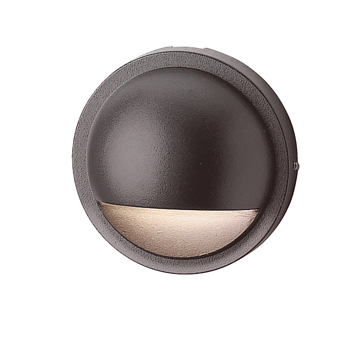 Six Groove 12 10.00 watt Textured Architectural Bronze Landscape 12V Deck in Satin Etched Glass