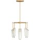 Valeria 8 Light 30 inch Clear Seedy Chandelier Ceiling Light