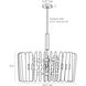 Klaus 8 Light 25.5 inch Smoke and Antique Brass Chandelier Ceiling Light