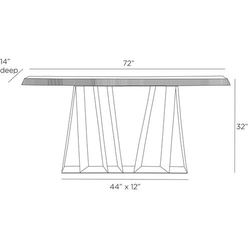 Gladstone 72 inch Carbon and Smoke Console