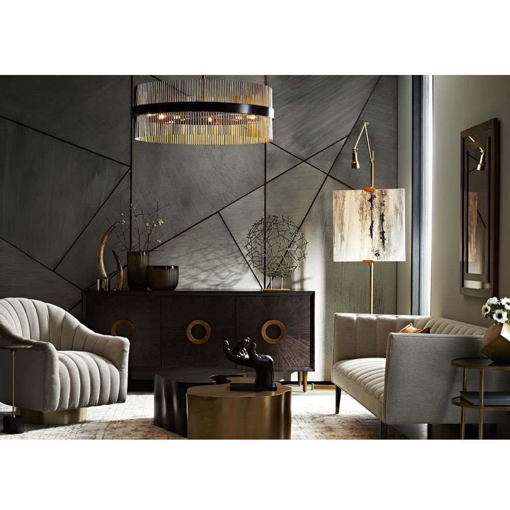 Meadow 36 X 14 inch Antique Brass Coffee Table