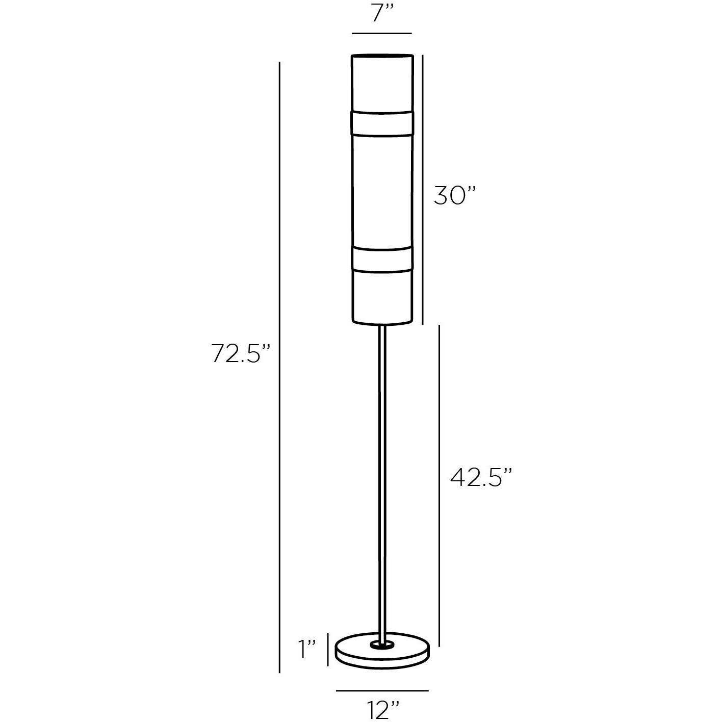Belton 72.5 inch 60.00 watt English Bronze Floor Lamp Portable Light