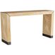 Toulouse Blonde Straw Marquetry Console Table