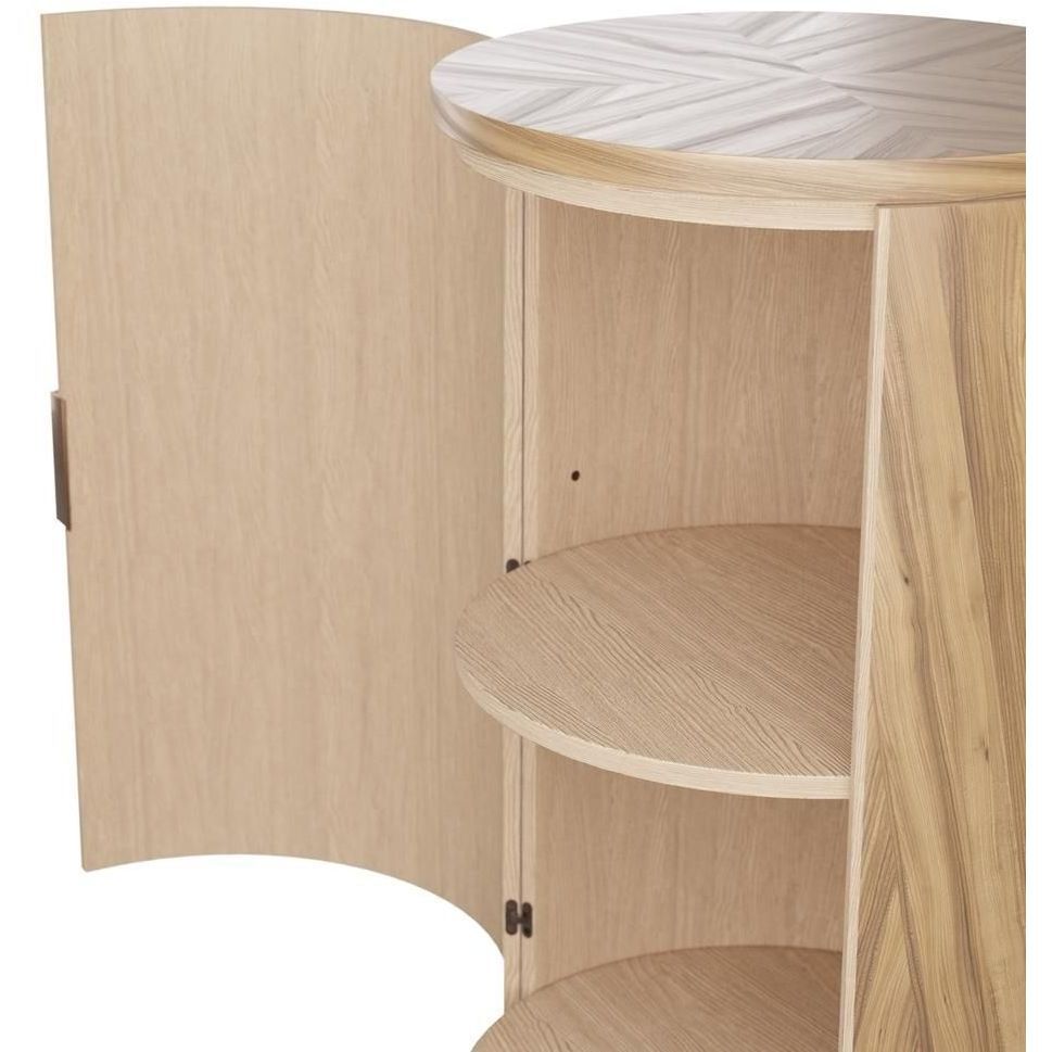 Ruston 22 inch Chateau Gray Cocktail Cabinet