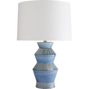 Ogden 28 inch 150 watt Provincial Blue Table Lamp Portable Light
