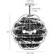 Gwen 3 Light 31 inch Dark Gray and Antique Brass Pendant Ceiling Light