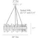 Haskell 8 Light 34 inch Antique Brass Chandelier Ceiling Light