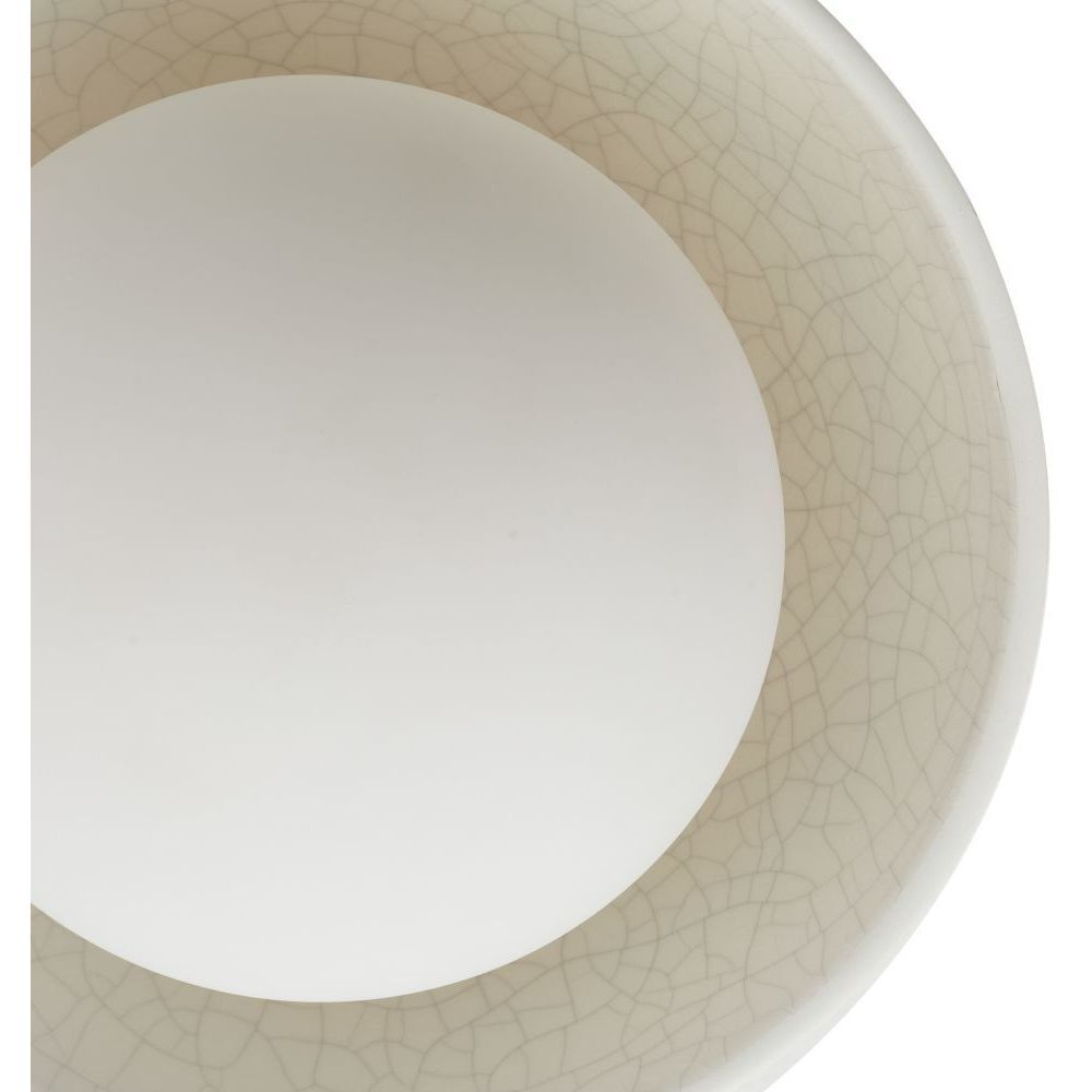 Glaze 4 Light 45 inch Blackened Steel, Ivory Stained Crackle Multipoint Flush Mount Ceiling Light