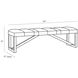 Greenwald 19 inch Black Bench
