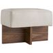 Tuck 16 inch Ivory Ottoman