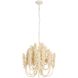 Kaia 3 Light 22 inch Ivory and White Chandelier Ceiling Light, Small