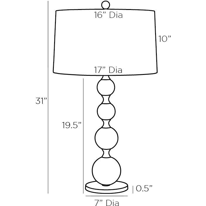 Miramar 31 inch 150.00 watt Oxidized Silver Lamp Portable Light