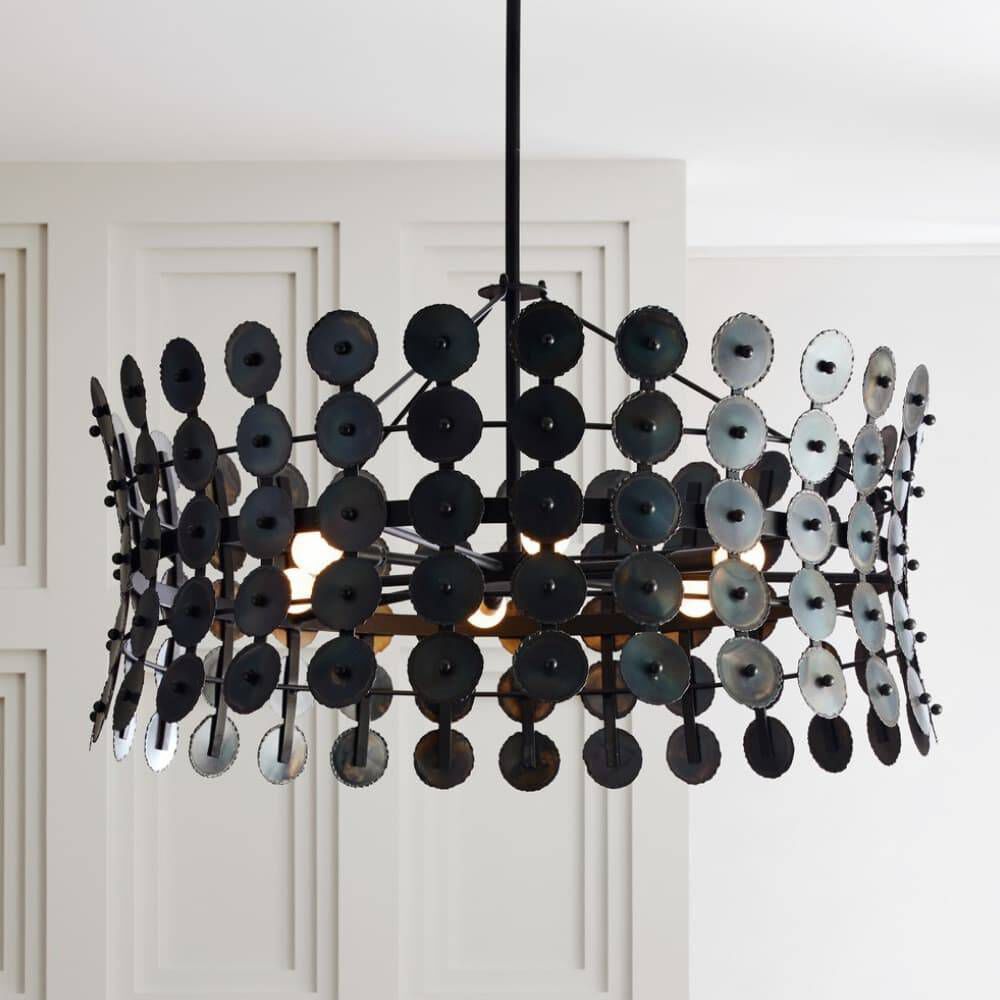 Imperia 6 Light 36 inch Burnt Iron Chandelier Ceiling Light