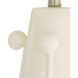 Miriam 30.5 inch 150.00 watt Ivory Crackle and Polished Nickel Table Lamp Portable Light