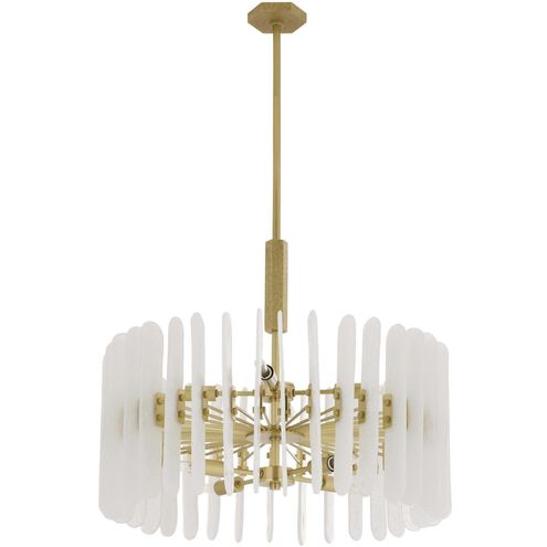 Klaus 8 Light 25.5 inch Antique Brass Chandelier Ceiling Light