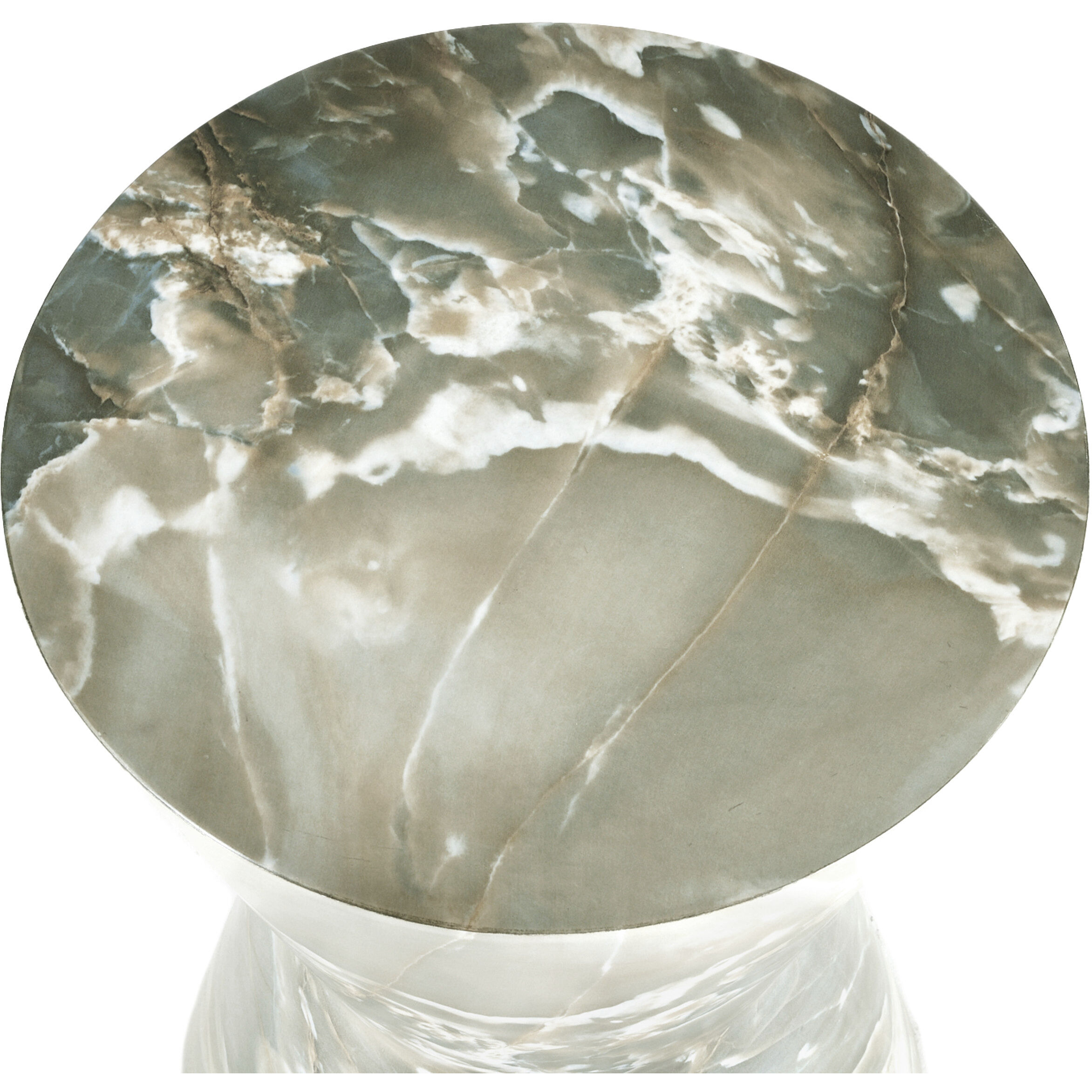 Costello 15 inch Jade Faux Marble Accent Table