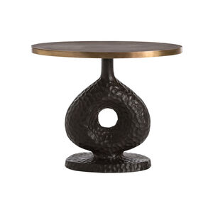 Seth 28 X 23 inch Antique Bronze/Antique Brass Side Table