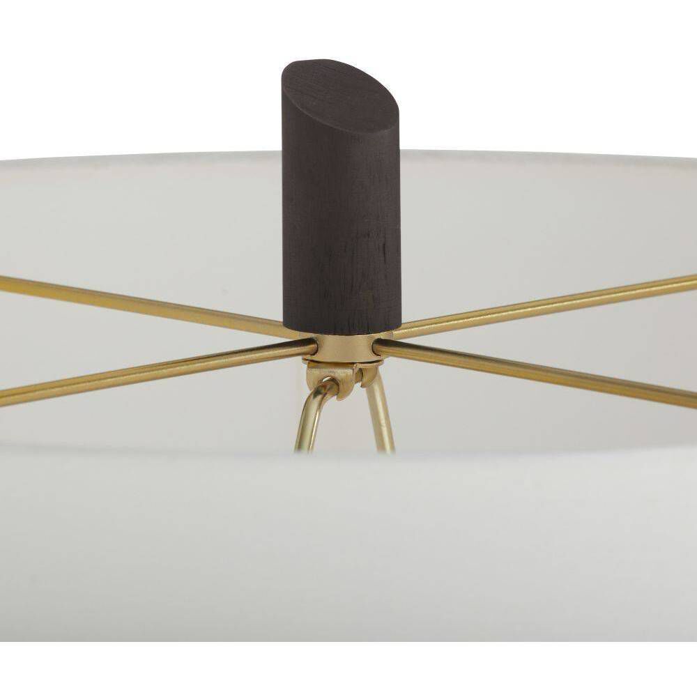 Hartford 70.5 inch 150.00 watt Black and Antique Brass with Blackened Iron Floor Lamp Portable Light