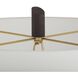 Hartford 70.5 inch 150.00 watt Black and Antique Brass with Blackened Iron Floor Lamp Portable Light