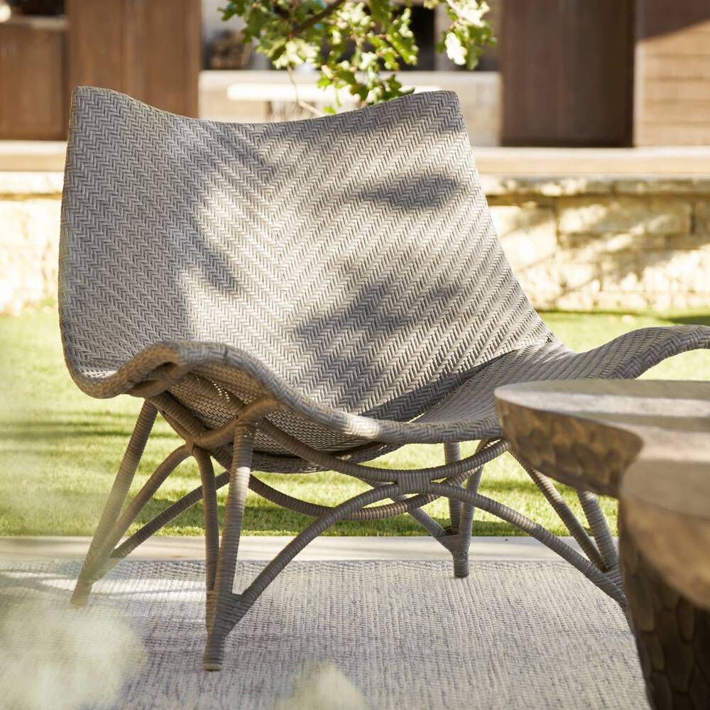 Margot Weathered Gray Outdoor Lounge Chair