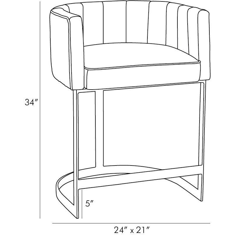 Tatum 28 inch Dim Gray Counter Stool