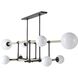 Erica 8 Light 58 inch English Bronze Linear Chandelier Ceiling Light