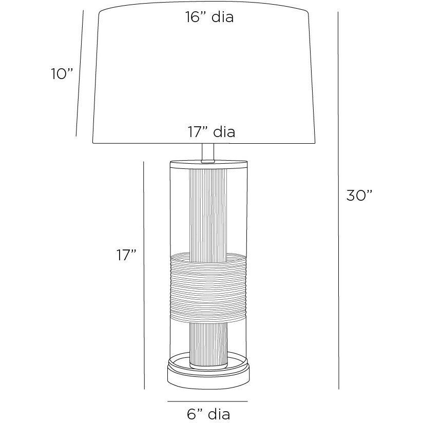Gianna 30 inch 150.00 watt Clear Etched Glass and Vintage Brass Lamp Portable Light