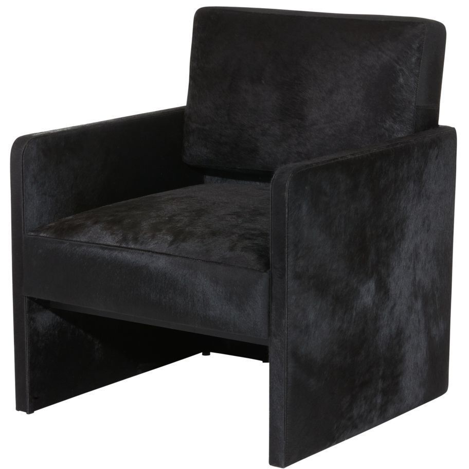 Devine Black Hair on Hide Lounge Chair