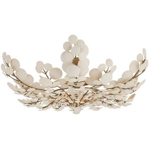 Bilal 3 Light 38 inch Antique Brass Flush Mount Ceiling Light