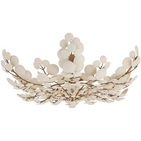 Bilal 3 Light 38 inch Antique Brass Flush Mount Ceiling Light