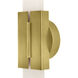 Monroe 2 Light 5 inch Antique Brass Sconce Wall Light