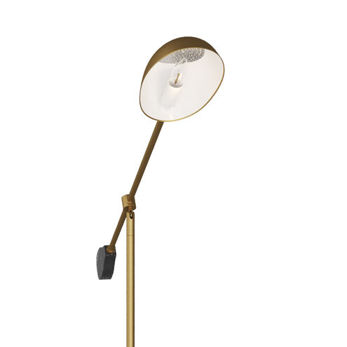 Alaric 50 inch 25.00 watt Antique Brass Floor Lamp Portable Light