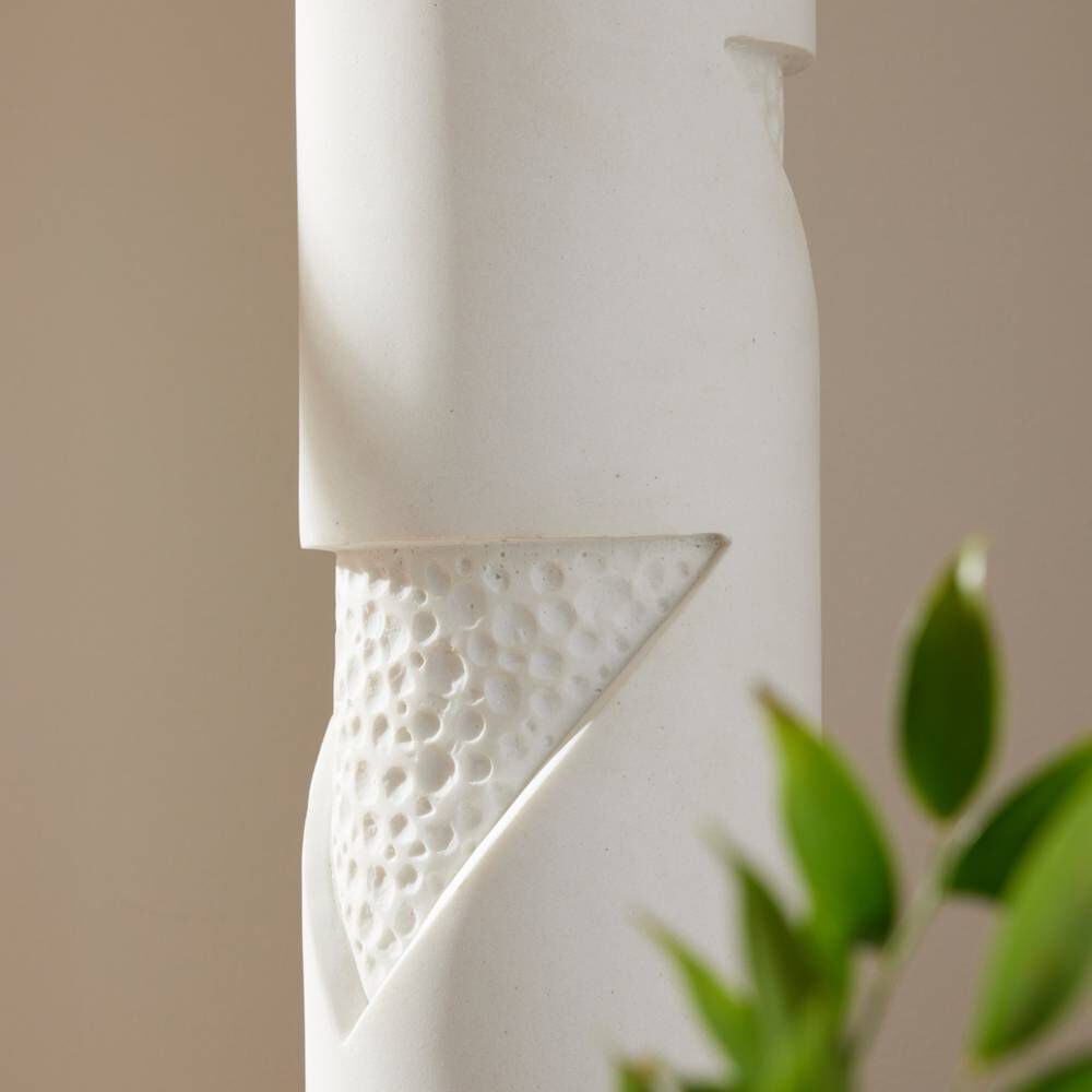 Cristiano 150 watt Ivory Floor Lamp Portable Light