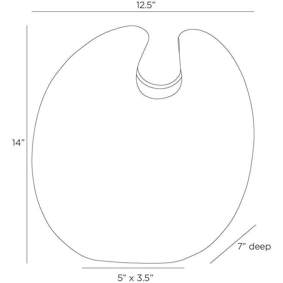 Genovia 14 X 12.5 inch Vase
