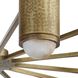 Loryn 20 Light 52 inch Antique Brass Chandelier Ceiling Light