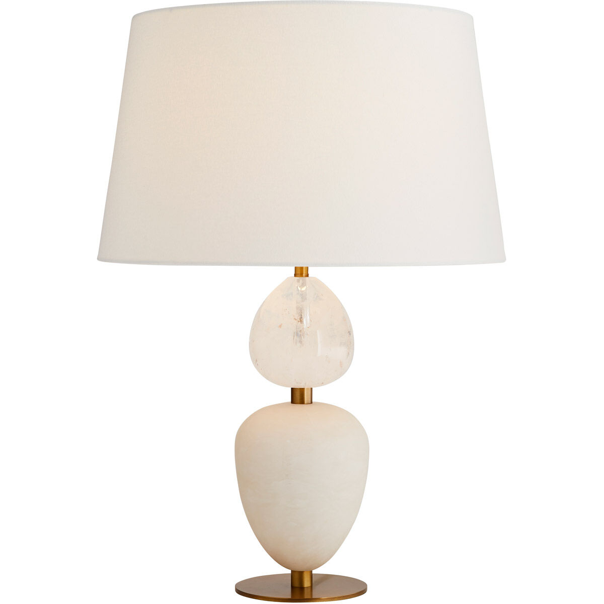 Aubrey 26.5 inch 150 watt Snow Marble and Opal Swirl with Antique Brass Table Lamp Portable Light