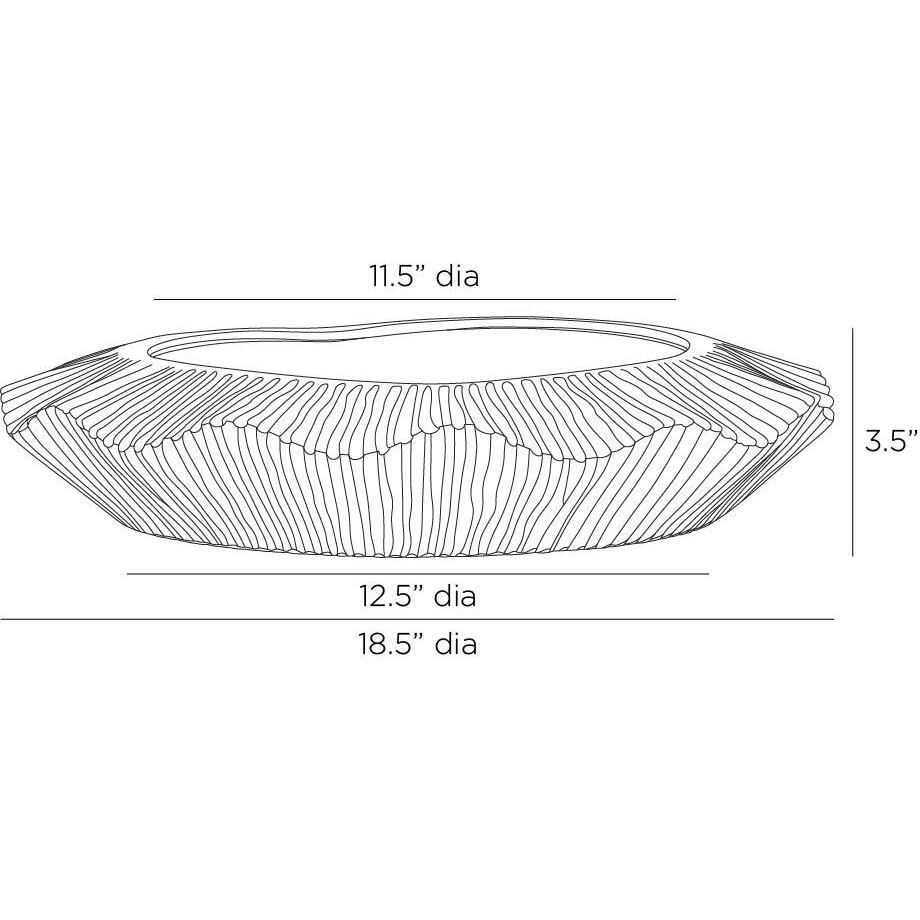 Escada Platinum Crackle Planter