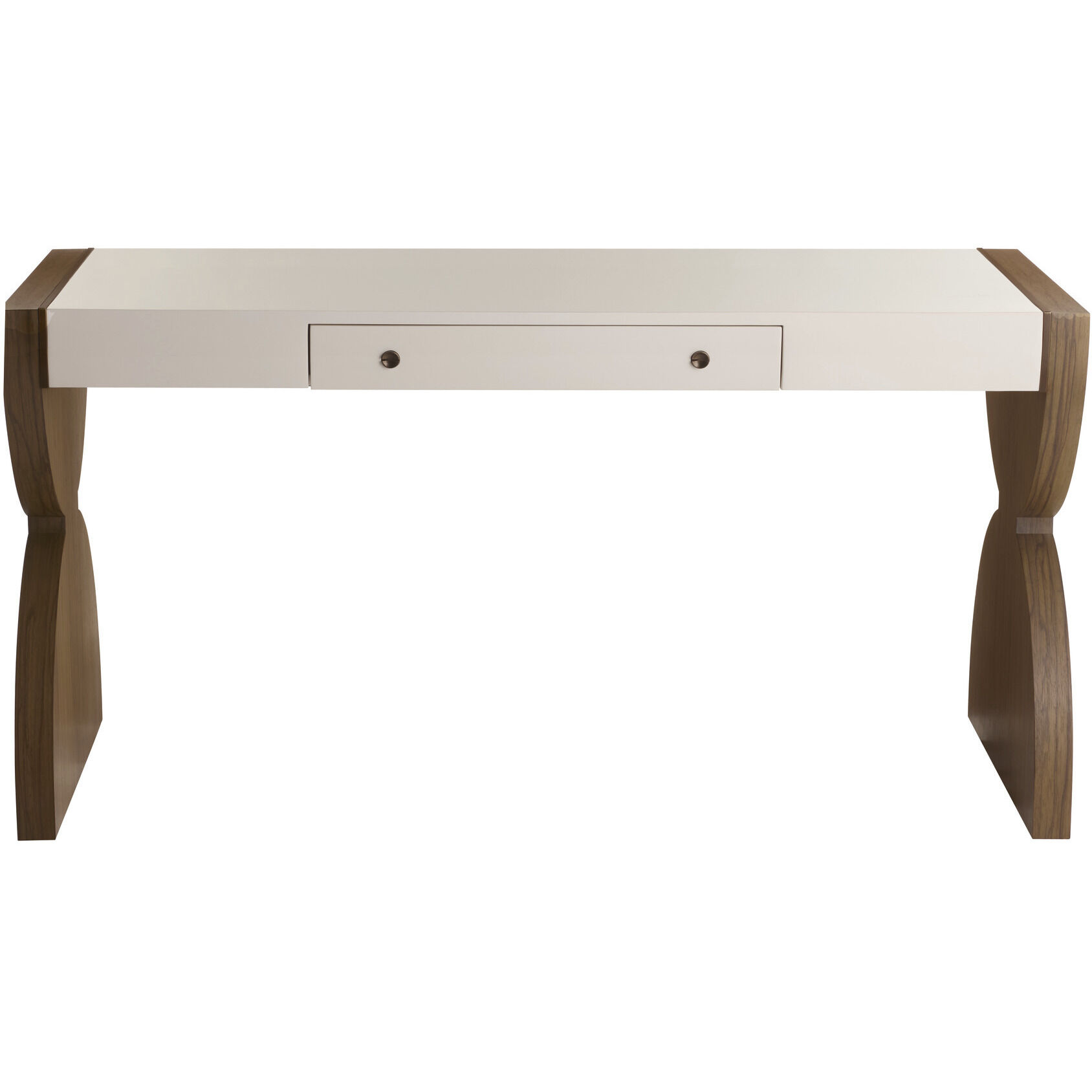 Myra 60 inch Opal and Vintage Brass Desk