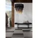 Lizzy 5 Light 30 inch Black and White and Gray with Antique Brass Chandelier Ceiling Light
